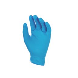 Site SDG102 Nitrile Powder-Free Disposable Gloves Blue Medium 100 Pack