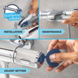 Grohe Start Chrome 251mm Wall Mounted Single Control Manual Shower Mixer Tap