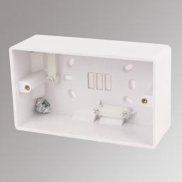 LAP  2-Gang Surface Pattress  Back Box 46mm