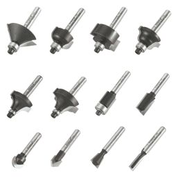 Trend 1/4" Shank Router Cutter Starter Set 12 Pcs