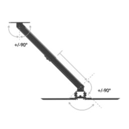 AVF Universal Extendable Tilt & Turn Projector Mount Black