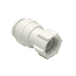 JG Speedfit  Plastic Push-Fit Straight Tap Connectors 22mm x 3/4" 2 Pack