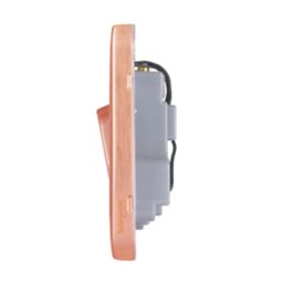 Schneider Electric Lisse Deco 45A 2-Gang DP Cooker Switch Copper with LED with White Inserts