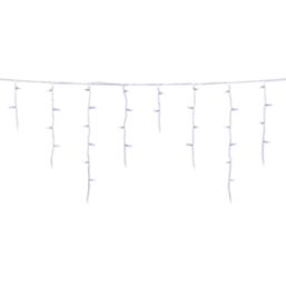 300 LED Indoor & Outdoor Blue & White Icicle Christmas Lights 20.85m