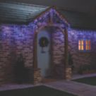 300 LED Indoor & Outdoor Blue & White Icicle Christmas Lights 20.85m