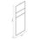 Elland Towel Rack Black 600mm x 12mm x 1600mm