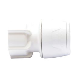 Hep2O  Plastic Push-Fit Straight Keyless Tap Connector 15mm x 1/2"