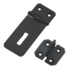 Smith & Locke Hasp & Staple Black Powder-Coated 90mm