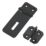 Smith & Locke Hasp & Staple Black Powder-Coated 90mm