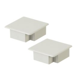 Deta TTE  Maxi Trunking End Caps 50mm x 50mm 2 Pack