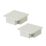 Deta TTE  Maxi Trunking End Caps 50mm x 50mm 2 Pack