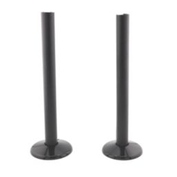 ETAL Enzo Radiator Pipe Covers and Collars Set  Anthracite 16mm x 200mm 4 Pieces
