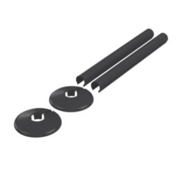 ETAL Enzo Radiator Pipe Covers and Collars Set  Anthracite 16mm x 200mm 4 Pieces