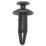 Pearl Consumables  Screw Type Closed End Trim Rivets Black 6 Pack