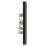 LAP  1-Gang Female Coaxial TV Socket Black Nickel
