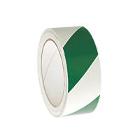 Nite-Glo Chevron Safety Tape Luminescent / Green 10m x 40mm