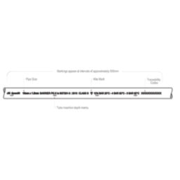 JG Speedfit 15BPEX-10-3L Push-Fit PE-X Barrier Pipes 15mm x 3m White 10 Pack