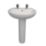 Swirl Enz Wall-Mounted Basin 2 Tap Holes 555mm