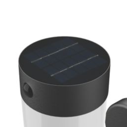 LAP Sul Outdoor LED Solar Wall Light With PIR Sensor Black 27lm