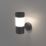 LAP Sul Outdoor LED Solar Wall Light With PIR Sensor Black 27lm