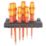 Wera 160 i/6 Kraftform Plus Series 100 + Rack Mixed  VDE Screwdriver Set 6 Pieces