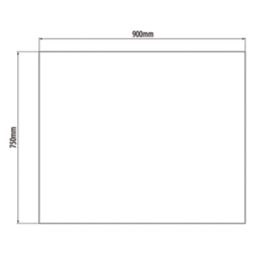 Splashback  Black Kitchen Splashback 900mm x 750mm x 6mm