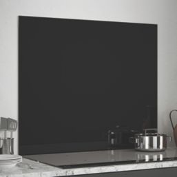 Splashback  Black Kitchen Splashback 900mm x 750mm x 6mm