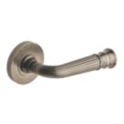 Designer Levers Whitby Lever on Rose Door Handle Pair Antique Pewter