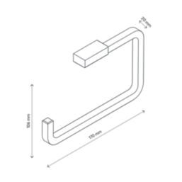 Elland Toilet Roll Holder Brushed Chrome