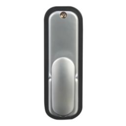 Smith & Locke  Push-Button Lock w/ Holdback Facility  37.5mm Silver