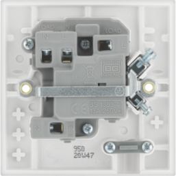 British General 900 Series 13A Switched Fused Spur & Flex Outlet  White