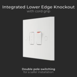 British General 900 Series 13A Switched Fused Spur & Flex Outlet  White