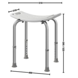 ETAL Freestanding Shower Stool White