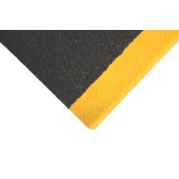 COBA COBAGRiP Black & Hi-Vis Yellow GRP Anti-Slip Stair Tread Cover 1000mm x 345mm x 55mm