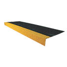 COBA Europe  Black & Hi-Vis Yellow GRP Anti-Slip Stair Tread Cover 1000mm x 345mm x 55mm