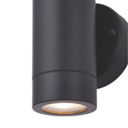 LAP Bronx Outdoor Up & Down Wall Light Black