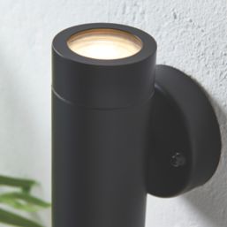 LAP Bronx Outdoor Up & Down Wall Light Black