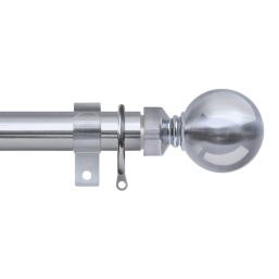 Renaissance Polished Chrome Curtain Pole 28/25mm x 120-210cm