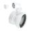 McAlpine  Rigid Straight Toilet Connector White 120mm