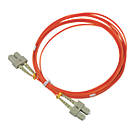 Labgear Duplex Multi Mode Orange SC- SC OM1 LSZH Fibre Optic Cable 5m