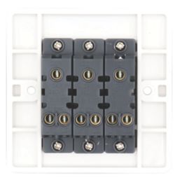 Vimark Pro 10A 3-Gang 2-Way Light Switch  White