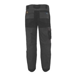 DEWALT Cambridge Coolmax Work Trousers Black/Grey 36" W 31" L