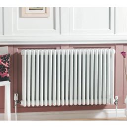 Acova 300mm x 628mm 1859BTU White Horizontal 4 Column Radiator