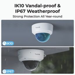 Reolink NVS8-8MV4 2TB 8-Channel 4K NVR PoE Security System & 4 x 4K Indoor & Outdoor Cameras