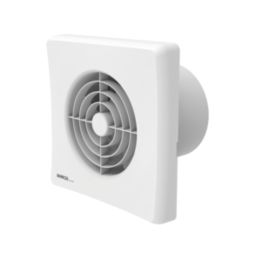 Manrose Quiet Fan X5/ QF100TX5OP 100mm (4") Axial Bathroom Extractor Fan with Timer White 220-240V