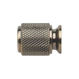 Elite Knobs & Handles Kensington Knurled Cabinet Knob Antique Brass 20mm