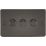 Knightsbridge  3-Gang 2-Way LED Intelligent Dimmer Switch  Gunmetal