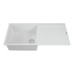 Carysil GD100L-WH 1 Bowl Granite Composite Kitchen Sink White Reversible 1000mm x 500mm