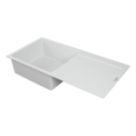 Carysil GD100L-WH 1 Bowl Granite Composite Kitchen Sink White Reversible 1000mm x 500mm