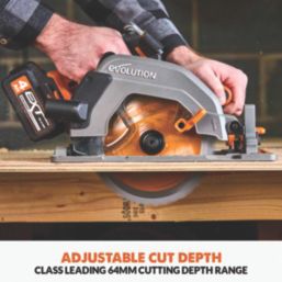 Evolution R185CCS 185mm 18V Li-Ion EXT Brushless Cordless Circular Saw - Bare